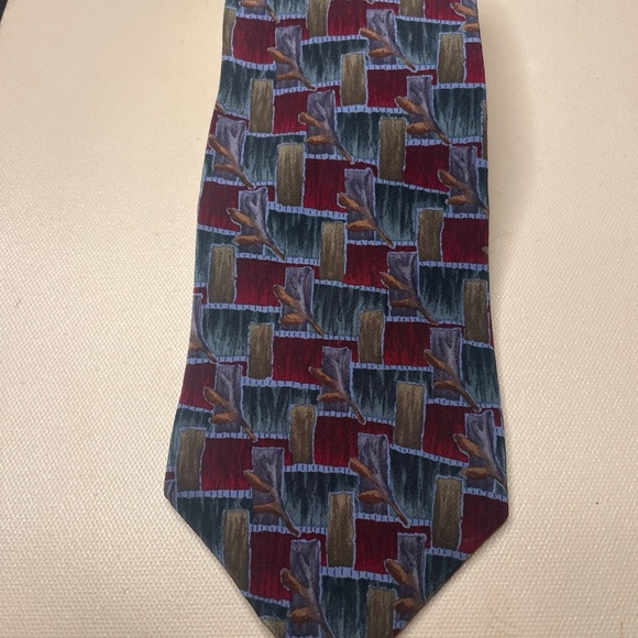 Christopher‎ Reeve is Multicolor Patterned Tie Jason Priestley Collection - Picture 3 of 3